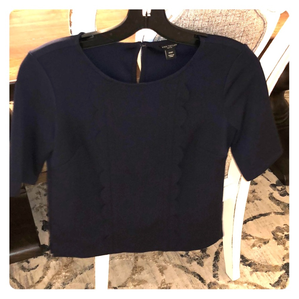 XXSP navy Ann Taylor top
